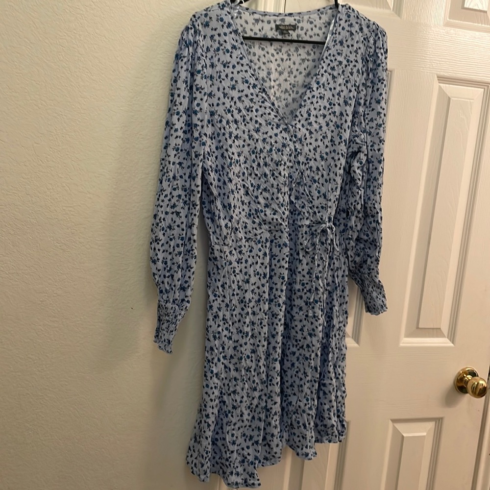 XL Wild Fable Blue Floral Dress